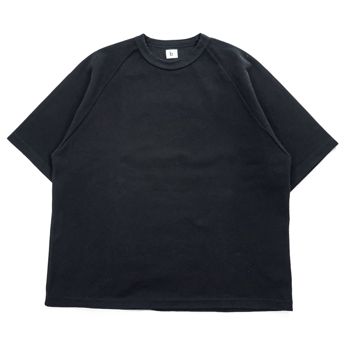 blurhms Japan Made T-Shirt L Black Rough & Smooth Thermal Raglan Tee blurhms ROOTSTOCK bROOTS24S21