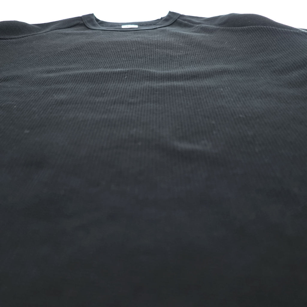 blurhms Japan Made T-Shirt L Black Rough & Smooth Thermal Raglan Tee blurhms ROOTSTOCK bROOTS24S21