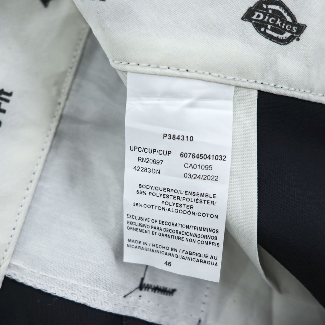 Dickies ワークショーツ ツイル ルーズフィット ショートパンツ 3XL ネイビー ビッグサイズ Loose Fit 未使用品 42283DN