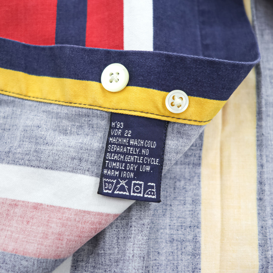NAUTICA 90年代 ヴィンテージ 長袖 マルチストライプ シャツ XL ボタンダウン マルチストライプ ビッグサイズ