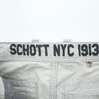 Schott ミリタリー カーゴパンツ ワークパンツ L ベージュ ドローコード