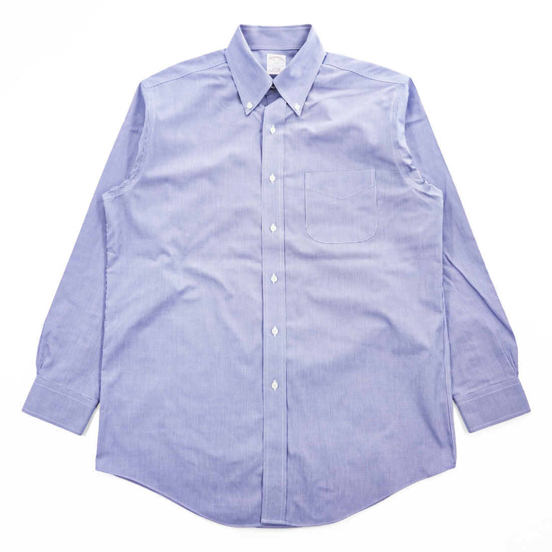 Brooks Brothers 346 長袖シャツ L  Regular Fit ブルー ボタンダウン ノンアイロン