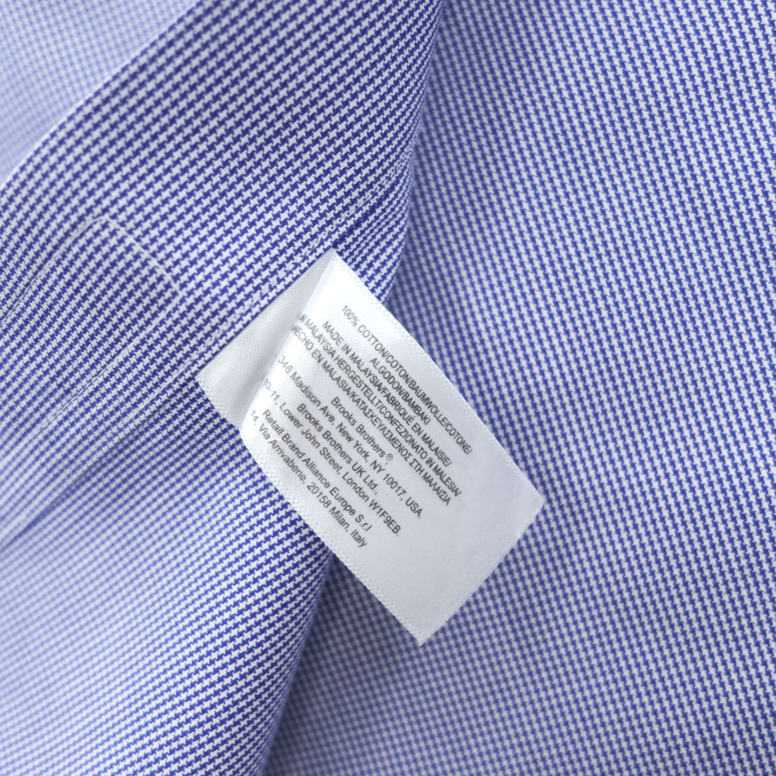 Brooks Brothers 346 長袖シャツ L  Regular Fit ブルー ボタンダウン ノンアイロン
