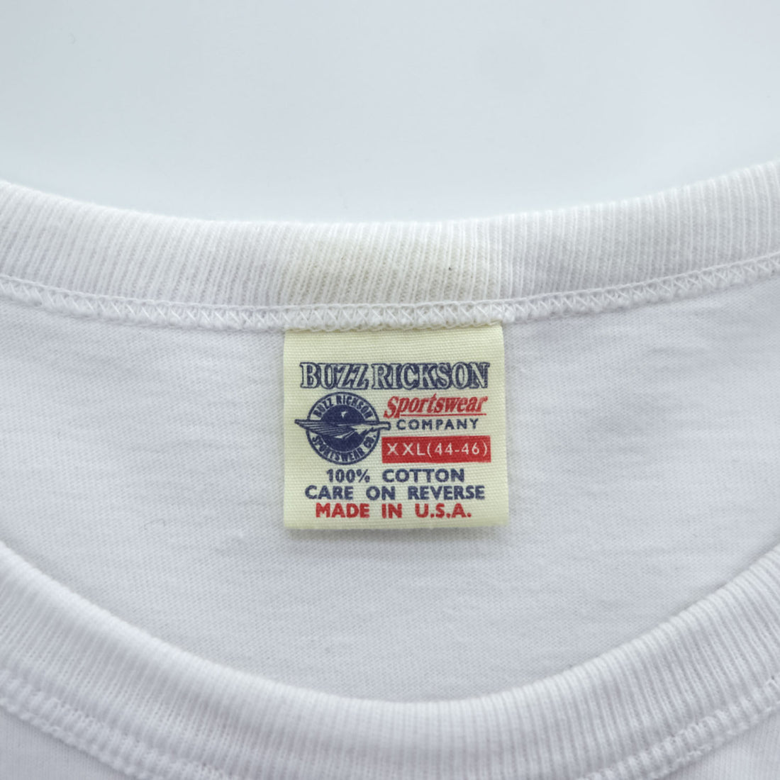 BUZZ RICKSON'S USA製 ポケット Tシャツ XXL ホワイト TURNER A.F.BASE,GA