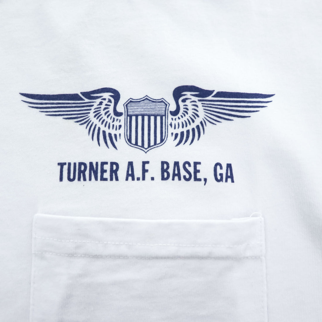 BUZZ RICKSON'S USA製 ポケット Tシャツ XXL ホワイト TURNER A.F.BASE,GA