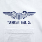 BUZZ RICKSON'S USA製 ポケット Tシャツ XXL ホワイト TURNER A.F.BASE,GA