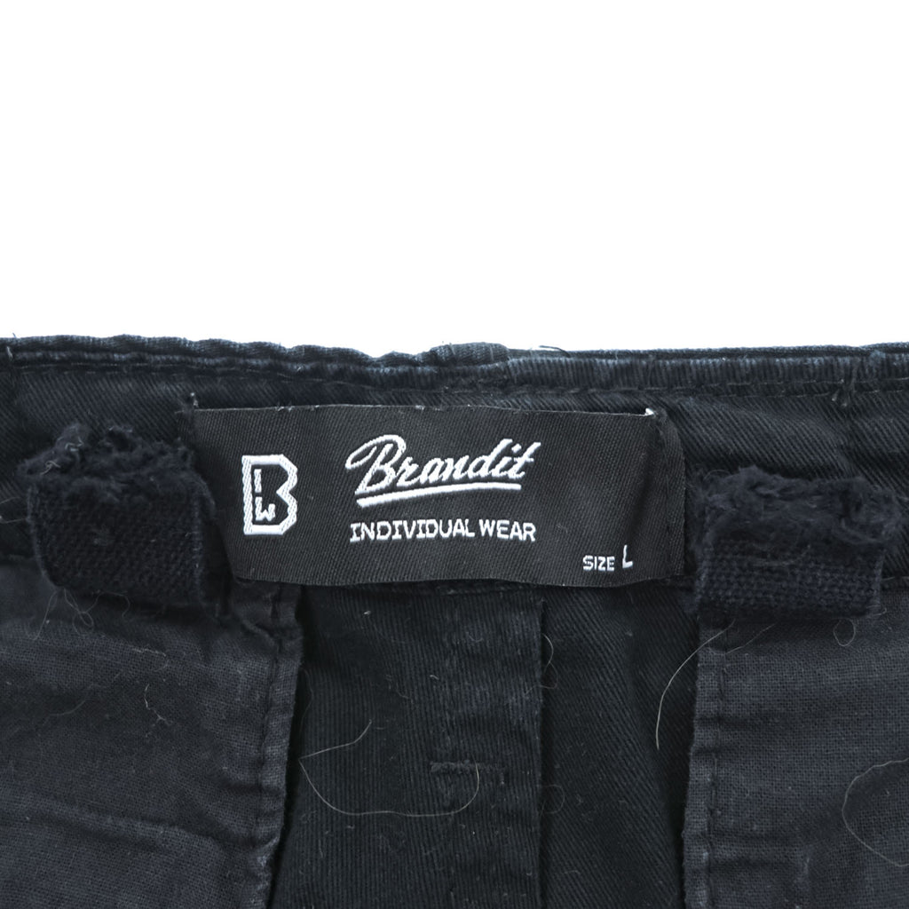 Brandit ミリタリー カーゴ ワークパンツ L ブラック ドローコード US ARMY M-65型