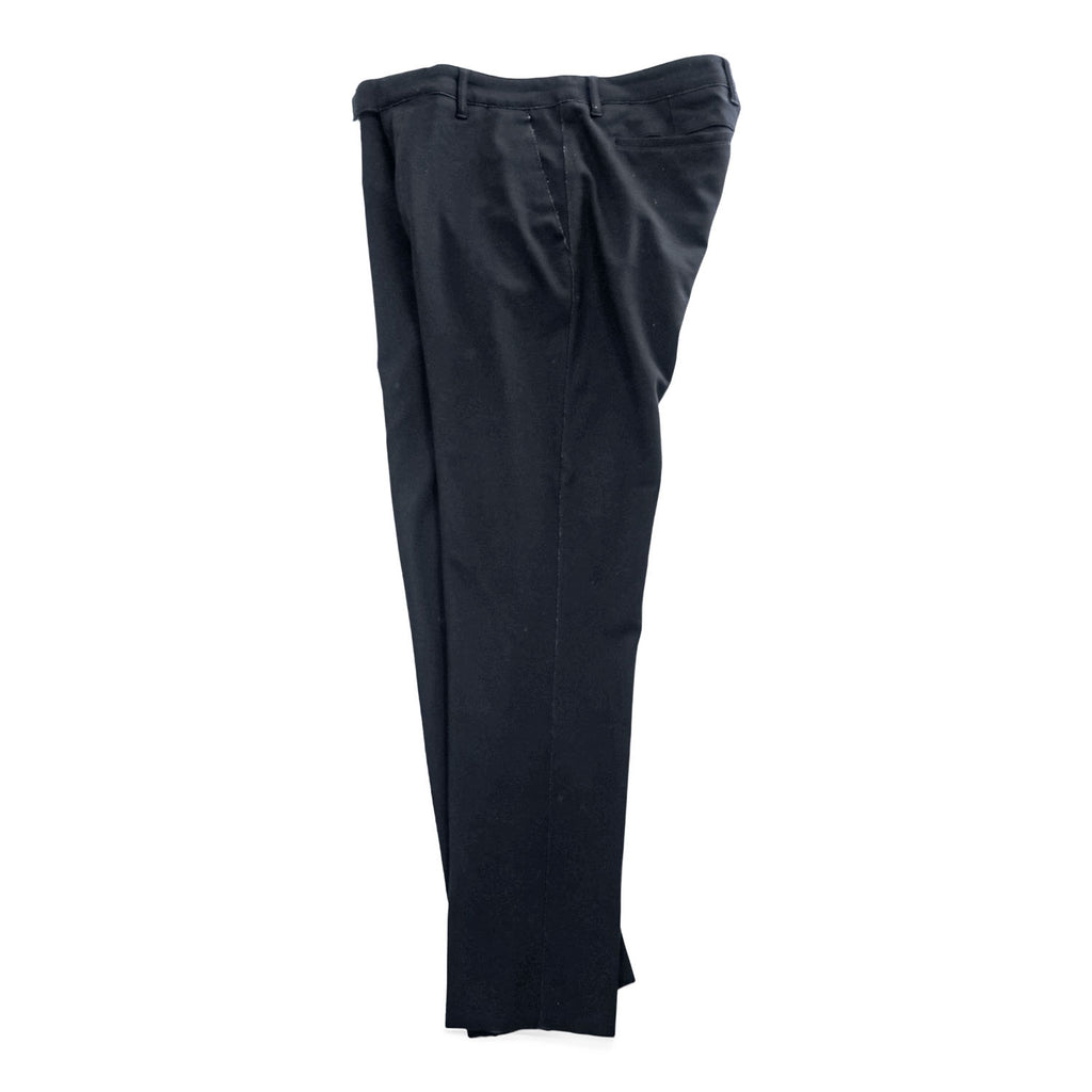 HUGO BOSS テーパード スラックス パンツ M ブラック ストレッチ Hendris 183 ルーマニア製