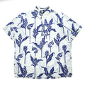 reyn spooner 90年代 ヴィンテージ プルオーバー 半袖シャツ アロハシャツ XXL ホワイト 総柄 ビッグサイズ CLASSIC FIT ハーフボタン