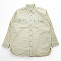 L.L.Bean 90年代 USA製 ヴィンテージ 長袖 シャモアクロスシャツ L ベージュ CHAMOIS CLOTH SHIRT 1612