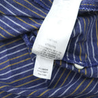 Patagonia オーガニックコットン 半袖 ポロシャツ M ブルー ボーダー Squeaky Clean Polo ORGANIC COTTON 52776