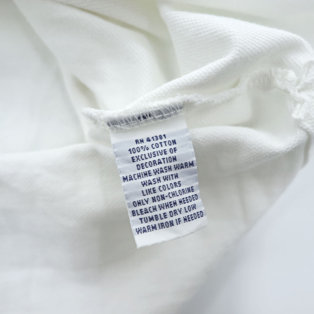 Polo Ralph Lauren 鹿の子 半袖 ポロシャツ M ホワイト スモールポニー ロゴ 刺繍 コットン