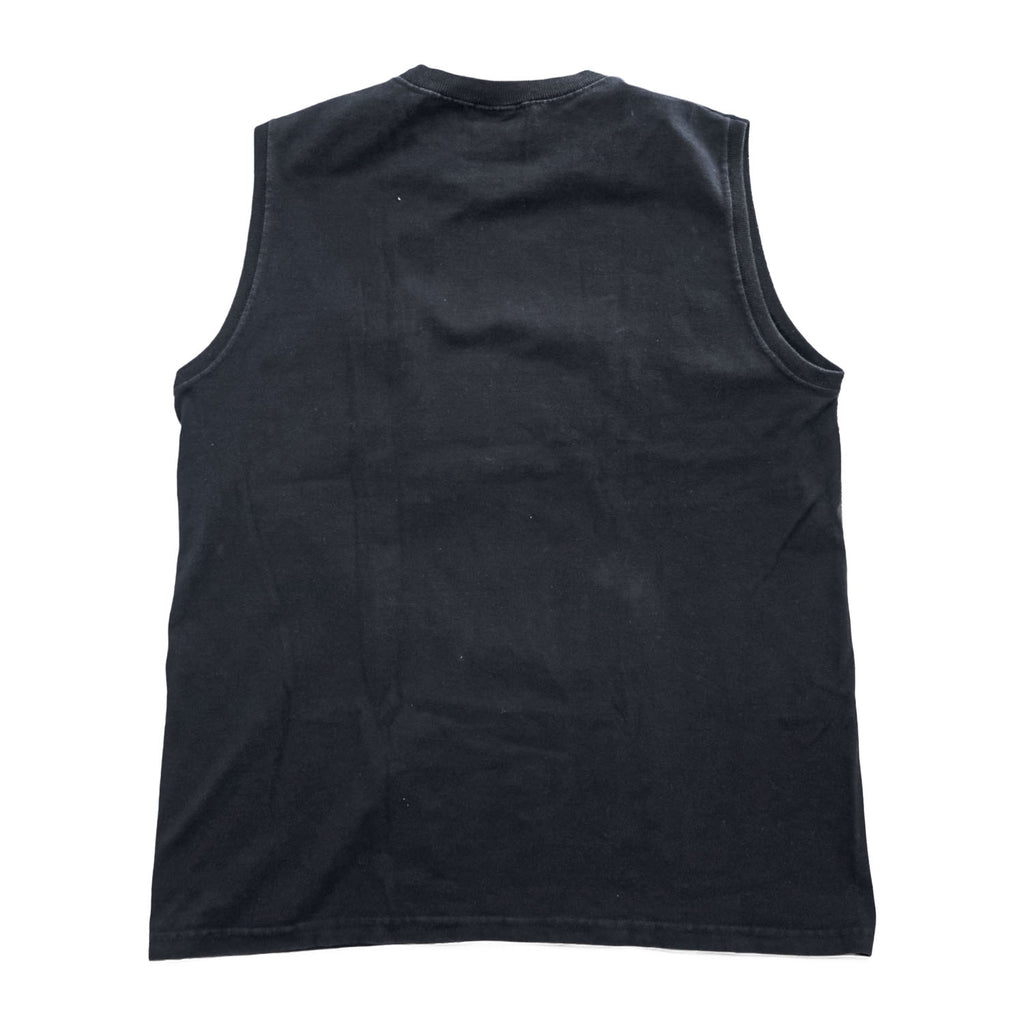 Goodwear USA製 タンクトップ ノースリーブ クルーネック M ブラック ポケット付