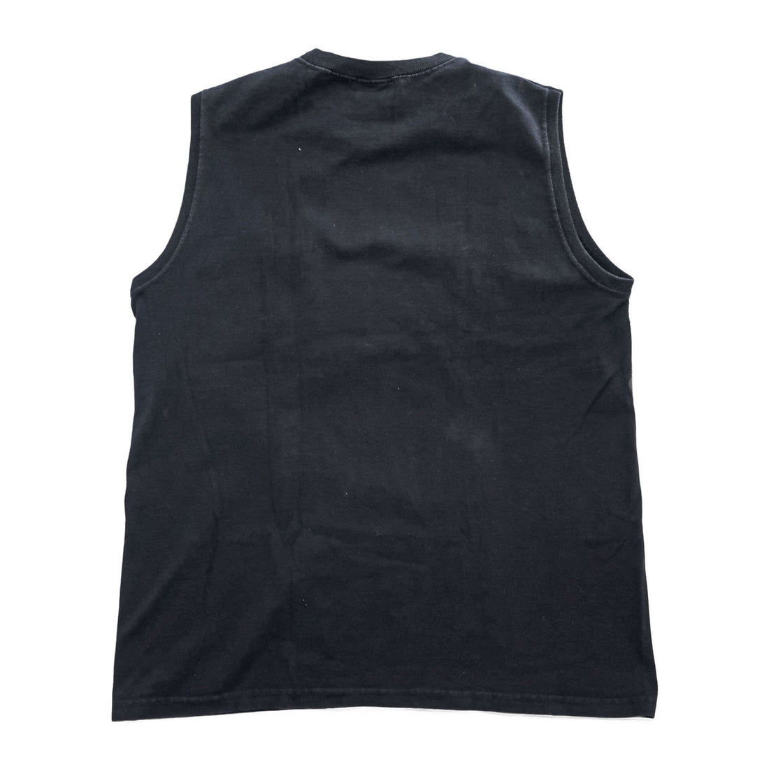 Goodwear USA製 タンクトップ ノースリーブ クルーネック M ブラック ポケット付