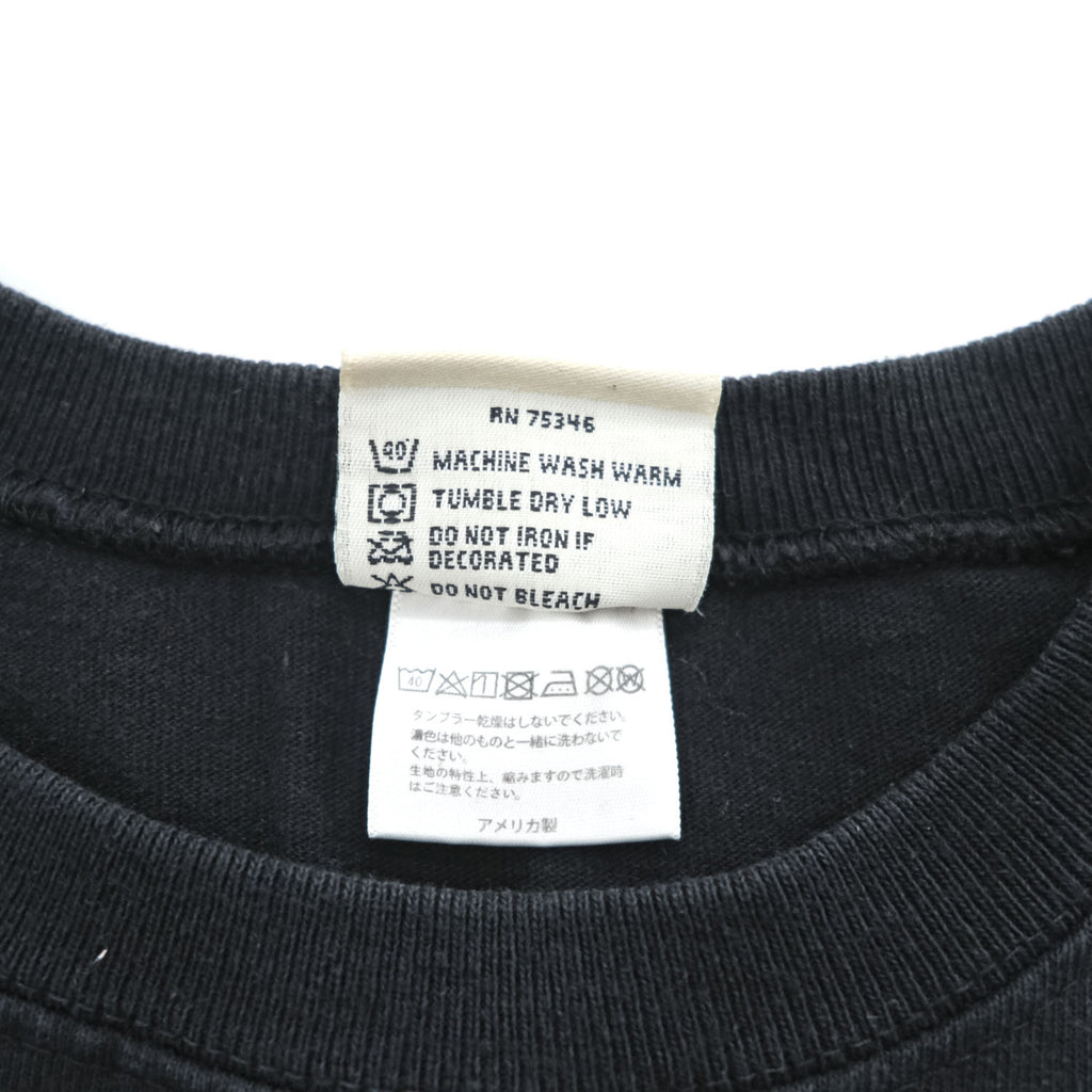 Goodwear USA製 タンクトップ ノースリーブ クルーネック M ブラック ポケット付