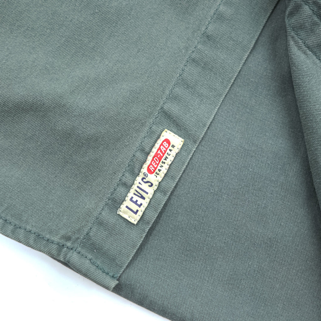 Levi's 90年代 ヴィンテージ 長袖 ワークシャツ XL カーキ グリーン 胸ポケット ビッグサイズ 60560-1332