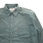Levi's 90年代 ヴィンテージ 長袖 ワークシャツ XL カーキ グリーン 胸ポケット ビッグサイズ 60560-1332