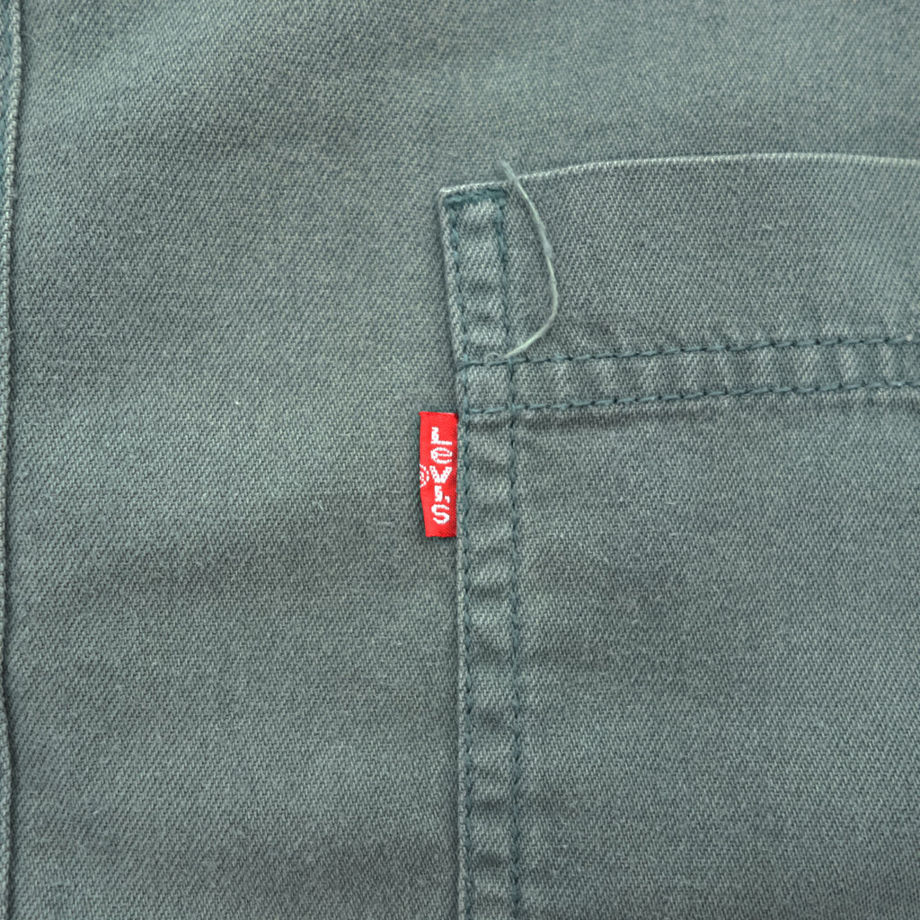 Levi's 90年代 ヴィンテージ 長袖 ワークシャツ XL カーキ グリーン 胸ポケット ビッグサイズ 60560-1332