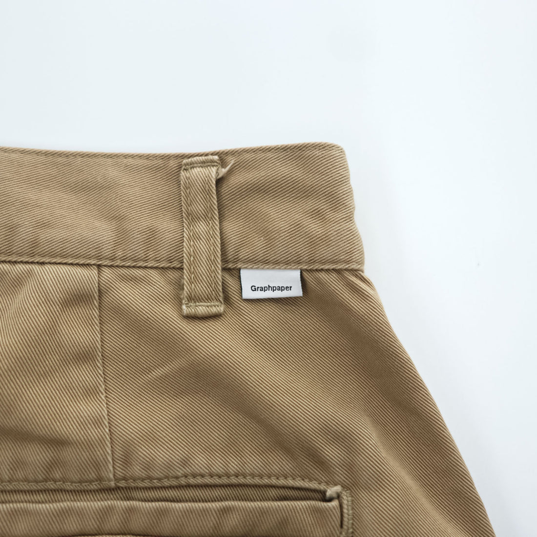 Graphpaper 日本製 ワイド テーパード 2タック チノパンツ M ベージュ プリーツ Chino Two Tuck Pants GU191-40048B