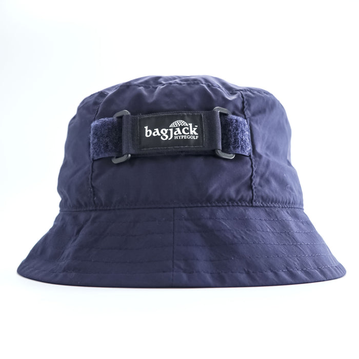 bagjack × HYPEGOLF 日本製 バケットハット ネイビー CORDURA コーデュラ ナイロン メッシュ裏地 ベルクロアジャスター BHA-H06