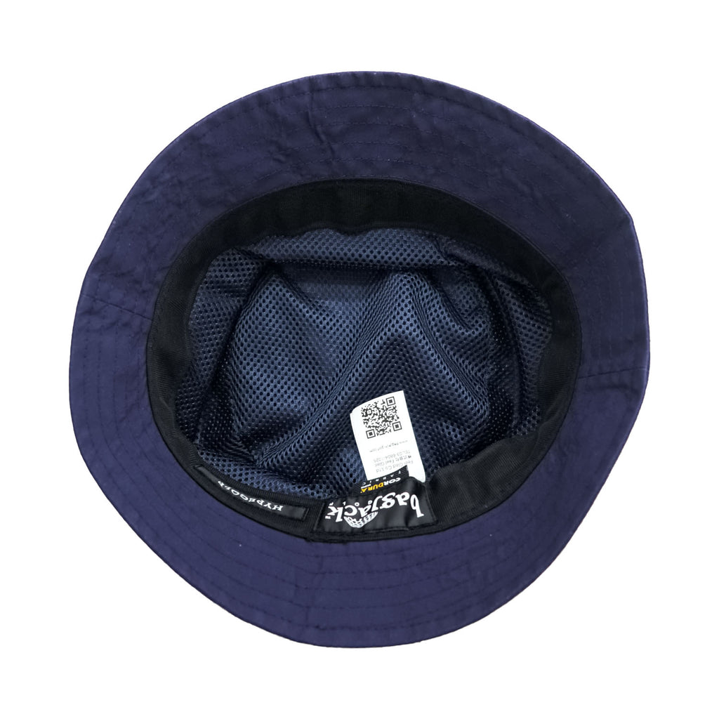 bagjack × HYPEGOLF 日本製 バケットハット ネイビー CORDURA コーデュラ ナイロン メッシュ裏地 ベルクロアジャスター BHA-H06