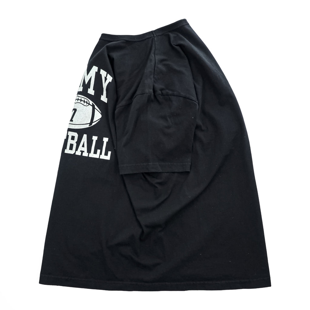 BUZZ RICKSON'S USA製 クルーネック 半袖 Tシャツ XXL ブラック ARMY FOOTBALL
