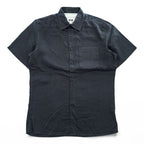 Joseph Abboud リネン 半袖シャツ M ブラック JOSEPH ABBOUD ボックスシルエット