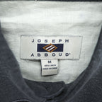 Joseph Abboud リネン 半袖シャツ M ブラック JOSEPH ABBOUD ボックスシルエット