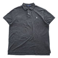 Polo Ralph Lauren ポロシャツ XL CUSTOM SLIM FIT グレー ストレッチ スモールポニー ロゴ 刺繍 STRETCH MESH