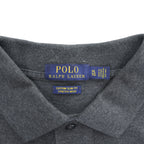 Polo Ralph Lauren ポロシャツ XL CUSTOM SLIM FIT グレー ストレッチ スモールポニー ロゴ 刺繍 STRETCH MESH