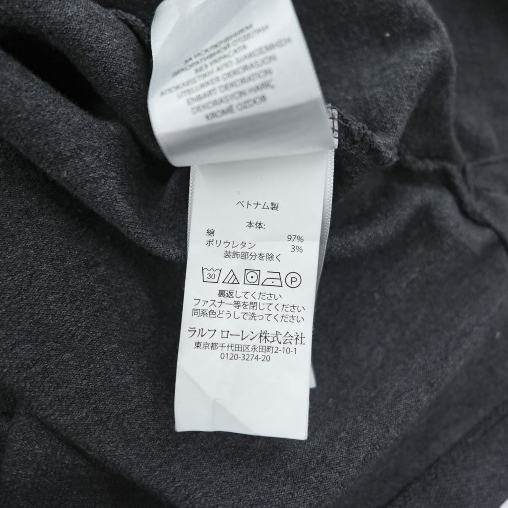 Polo Ralph Lauren ポロシャツ XL CUSTOM SLIM FIT グレー ストレッチ スモールポニー ロゴ 刺繍 STRETCH MESH