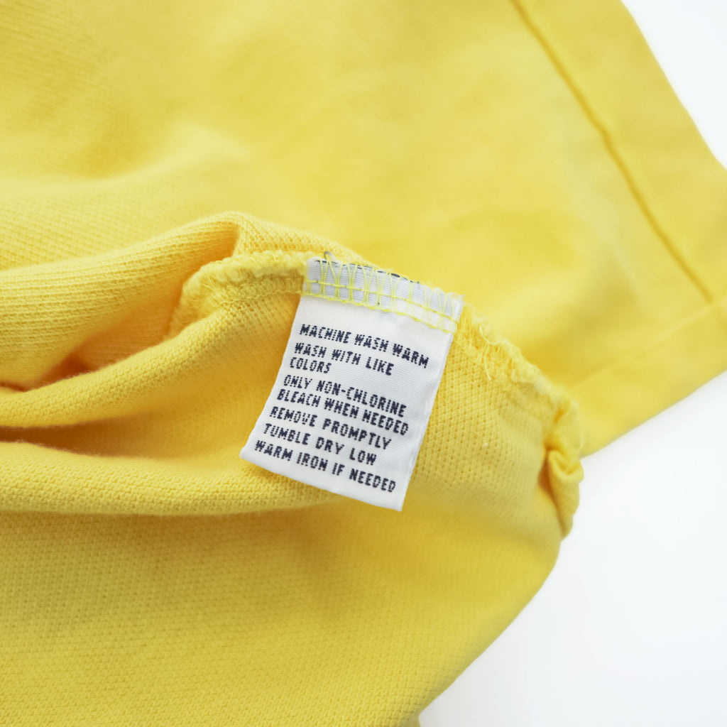 Polo Ralph Lauren ポロシャツ 2XL イエロー CUSTOM FIT ビッグポニー 刺繍