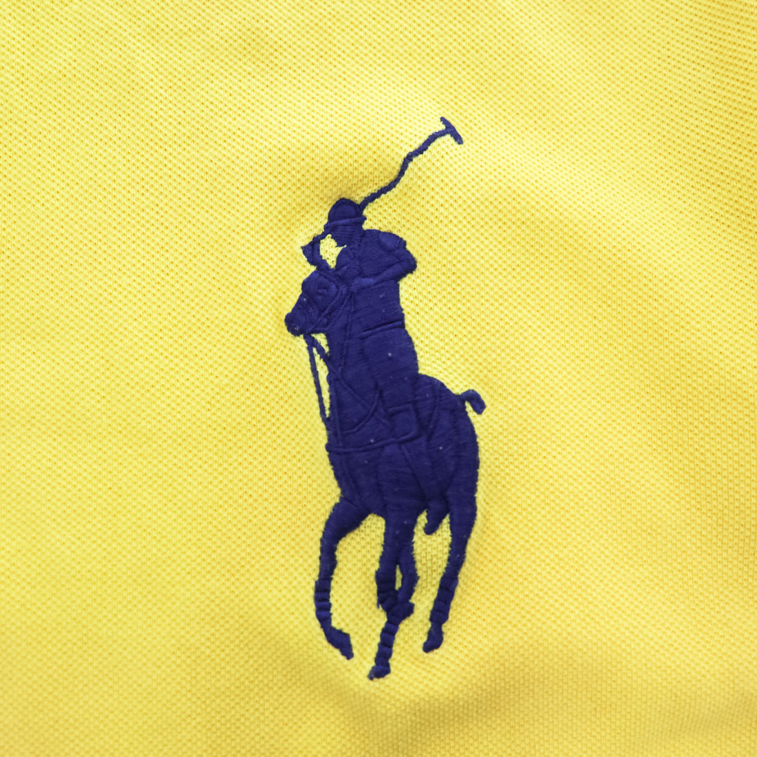 Polo Ralph Lauren ポロシャツ 2XL イエロー CUSTOM FIT ビッグポニー 刺繍