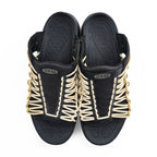 KEEN ユニーク UNEEK SLIDE スライドサンダル 28cm ブラック ベージュ 1024895