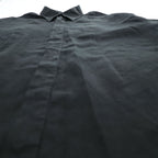 Gran Sasso イタリア製 リネン 半袖シャツ XL ブラック 麻100% ビッグサイズ ボックスシルエット