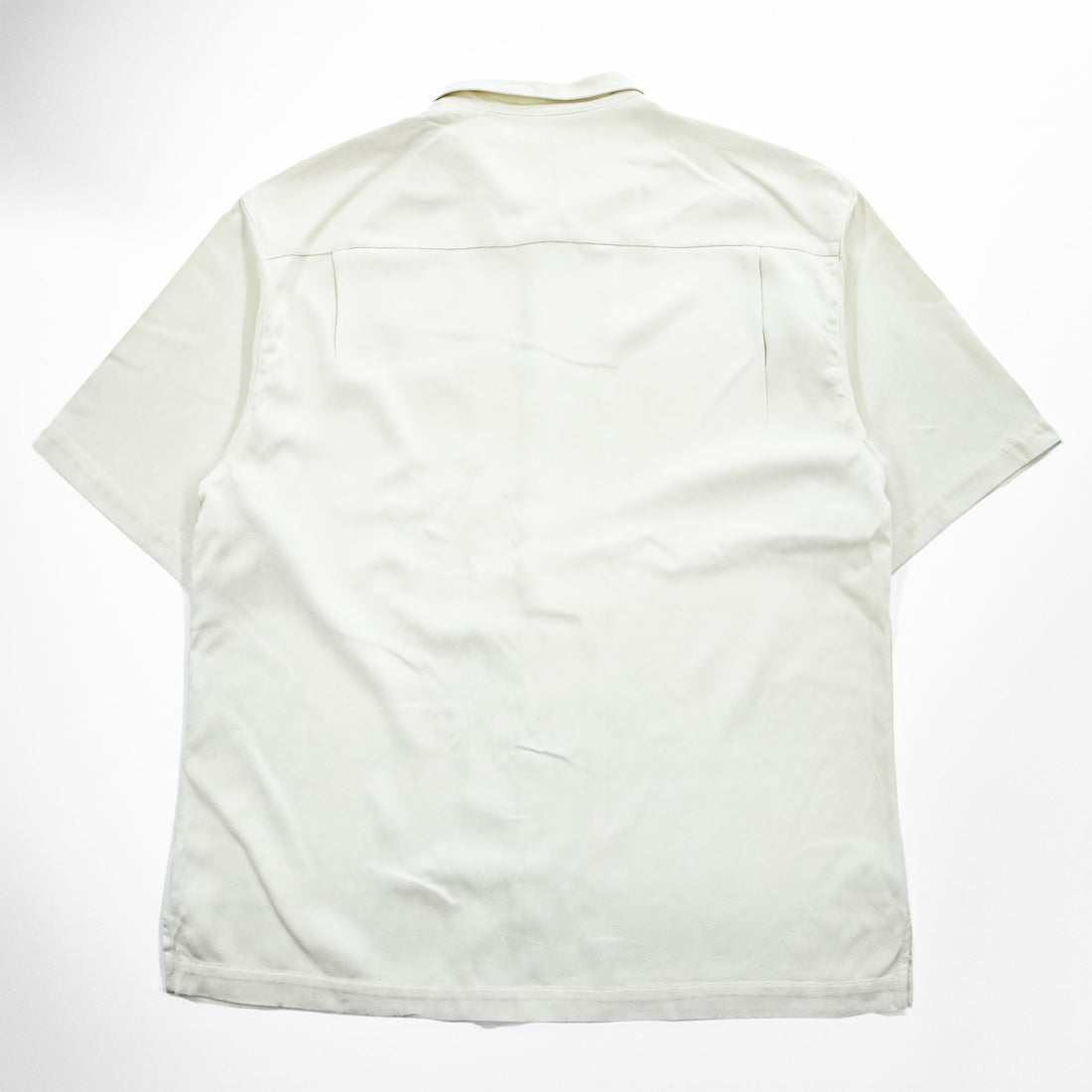 Tommy Bahama 半袖 シルク オープンカラーシャツ XL ホワイト ヘリンボーン 開襟 ボックスシルエット