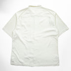 Tommy Bahama 半袖 シルク オープンカラーシャツ XL ホワイト ヘリンボーン 開襟 ボックスシルエット