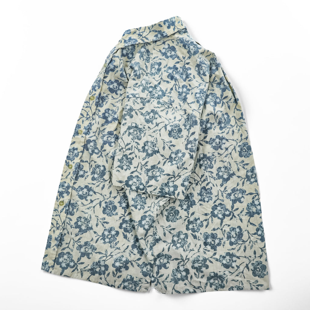 reyn spooner 90年代 ヴィンテージ ハワイ製 アロハシャツ 半袖シャツ L ベージュ 花柄 ボタンダウン