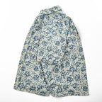 reyn spooner 90年代 ヴィンテージ ハワイ製 アロハシャツ 半袖シャツ L ベージュ 花柄 ボタンダウン