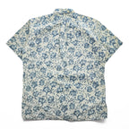 reyn spooner 90年代 ヴィンテージ ハワイ製 アロハシャツ 半袖シャツ L ベージュ 花柄 ボタンダウン