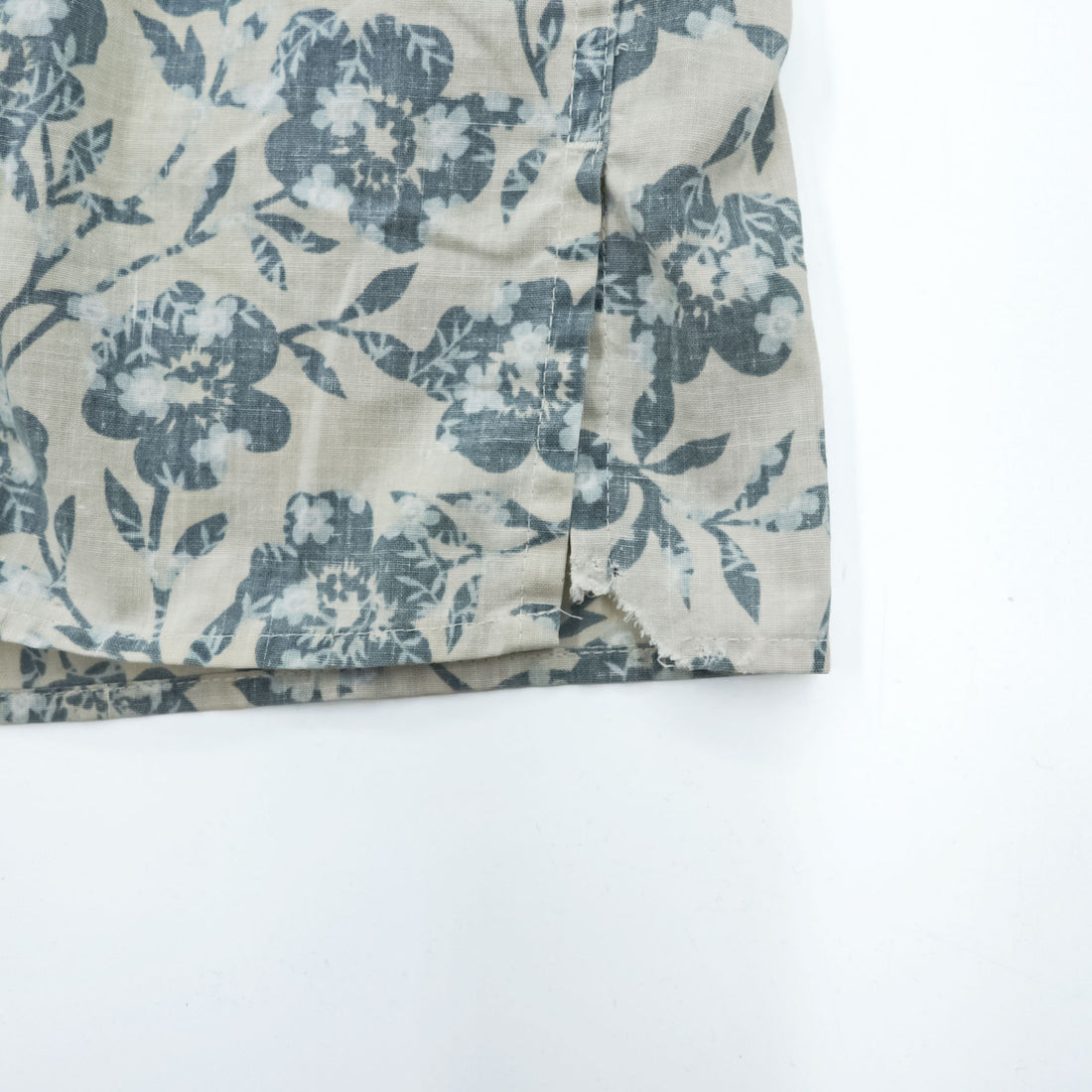 reyn spooner 90年代 ヴィンテージ ハワイ製 アロハシャツ 半袖シャツ L ベージュ 花柄 ボタンダウン