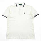 FRED PERRY 90年代 ヴィンテージ 英国製 ポロシャツ L ホワイト イングランド製