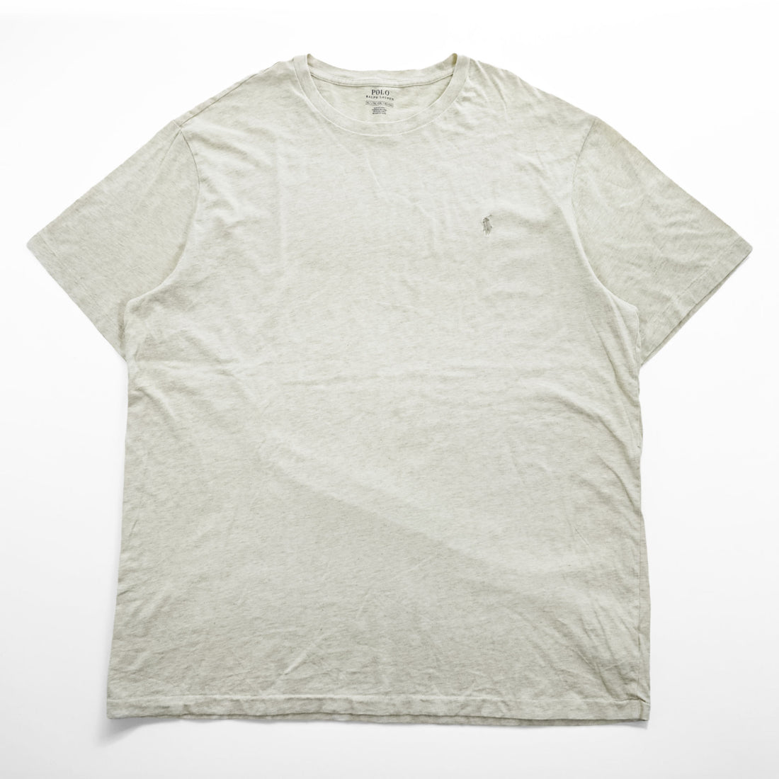 Polo Ralph Lauren Tシャツ XL ベージュ スモールポニー ロゴ 刺繍 ビッグサイズ