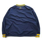 Champion 90年代 ヴィンテージ ピステ プルオーバー ジャージ ジャケット XL ネイビー イエロー ドローコード US NAVY