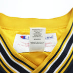 Champion 90年代 ヴィンテージ ピステ プルオーバー ジャージ ジャケット XL ネイビー イエロー ドローコード US NAVY