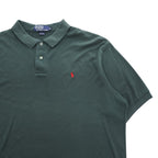 Polo Ralph Lauren 90年代 USA製 ヴィンテージ ポロシャツ XL グリーン スモールポニー ロゴ 刺繍 ビッグサイズ