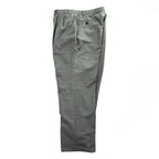 Ralph Lauren 90s Vintage Slacks Pants, Size L, Gray, Wide Leg, 2-Tuck Pleats, Double Cuffs, Checked