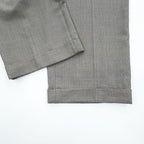 Ralph Lauren 90s Vintage Slacks Pants, Size L, Gray, Wide Leg, 2-Tuck Pleats, Double Cuffs, Checked