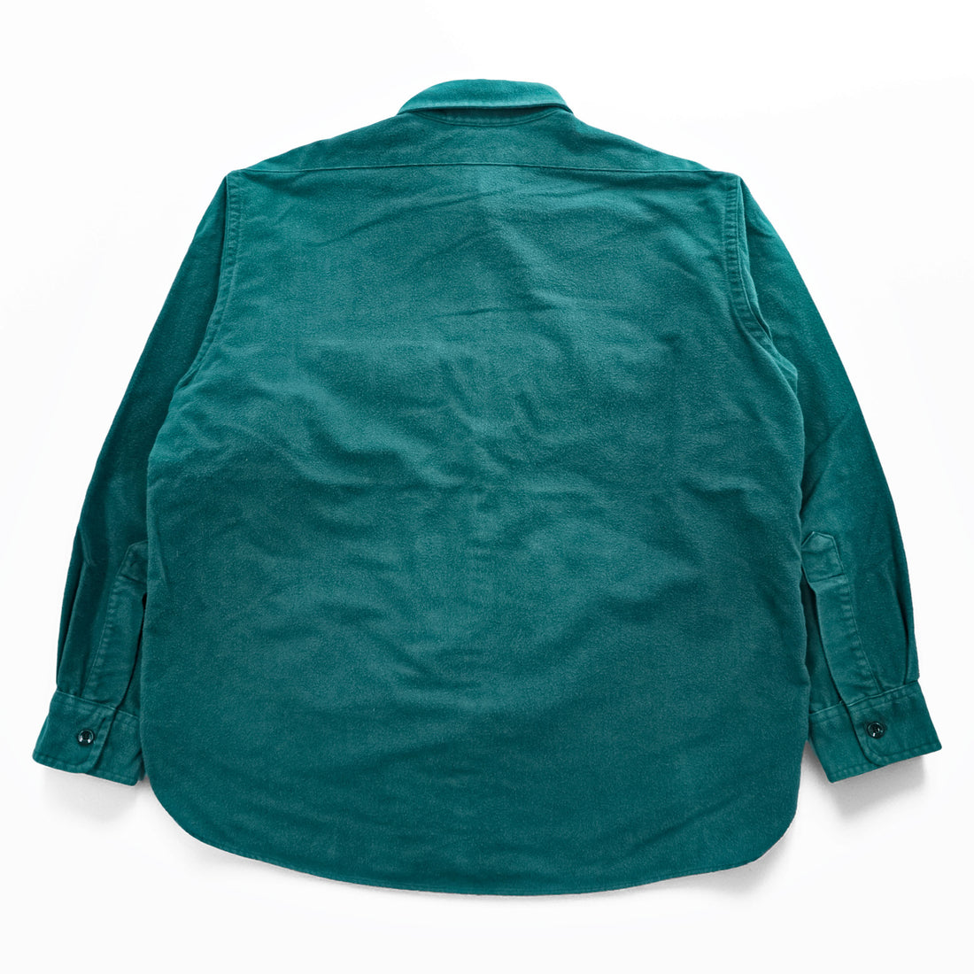 L.L.Bean 80年代 USA製 ヴィンテージ 長袖 ワークシャツ XL グリーン CHAMOIS CLOTH SHIRT
