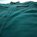 L.L.Bean 80年代 USA製 ヴィンテージ 長袖 ワークシャツ XL グリーン CHAMOIS CLOTH SHIRT